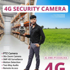 HD-LINK 4G PTZ Outdoor Security Camera – Ultra HD 5MP, 36X Optical Zoom, AI Motion Tracking, Pan-Tilt, Two-Way Audio