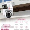 HD-LINK WIFI-55 Dual-Lens Smart WiFi Camera – Fixed + 360° Rotating Lens, 3MP HD, Motion Detection, Two-Way Audio, TF Card & App Support - Image 2