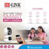 HD-LINK Dual Lens Indoor Smart WiFi Camera – 3MP Fixed + 360° Rotating Lens, Dual Light, Motion Detection, Two-Way Audio, TF Card Support - Image 2