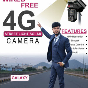HD-LINK 4G Wired-Free Solar Street Light Camera